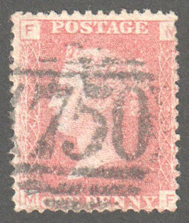 Great Britain Scott 33 Used Plate 73 - MF - Click Image to Close